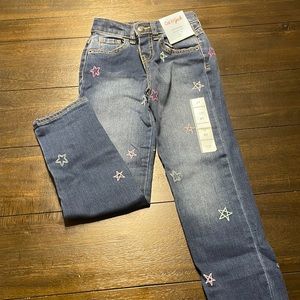 NWT Cat & Jack Girls 5T Star Jeans
